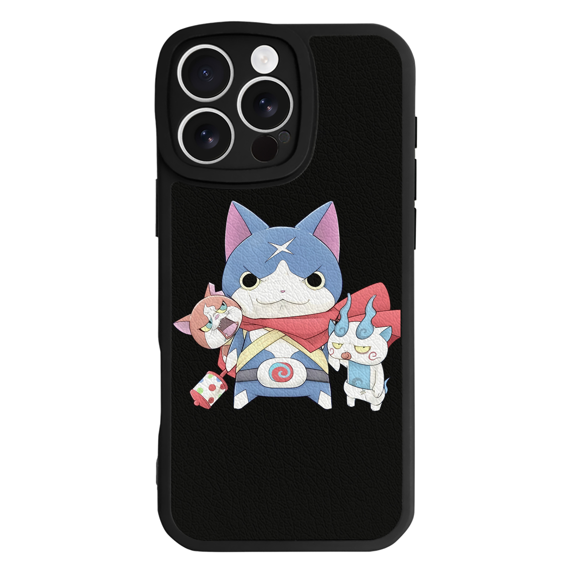 （画像用） 妖怪ウォッチ Yo-kai Watch 【iPhone 16シリーズ対応】シリコンスマホケース（レザー調） 材質：シリコン